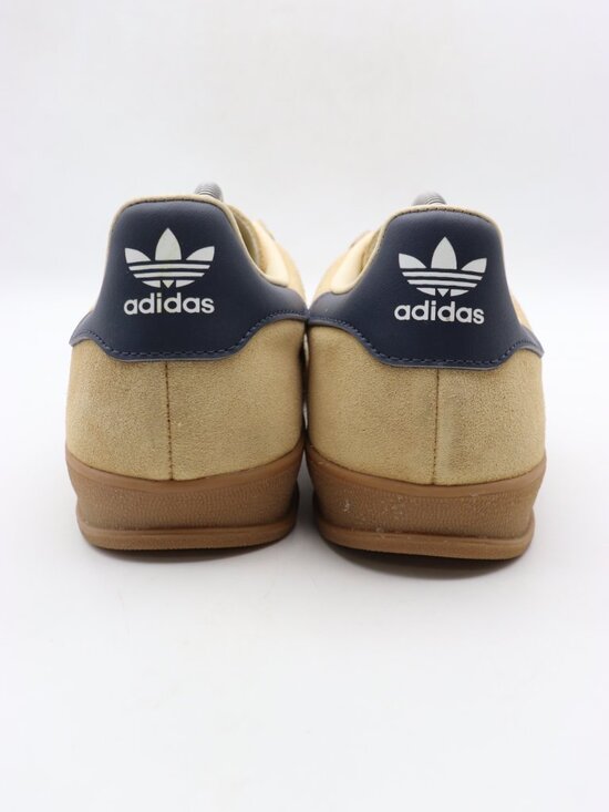 Adidas Gazelle Men\'s 10.5 Indoor Oat Brown White Casual Athletic Sneakers JI3523